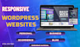 build or redesign responsive business or personal wordpress website