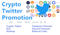 do crypto token, ico, airdrop, nft twitter promotion
