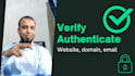 do email sending domain authentication, website verification