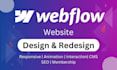 do figma to webflow website design or webflow website redesign