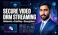 setup drm protected video streaming website