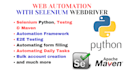 teach you web automation using python selenium