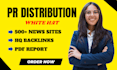 press release distribution on 500 premium news sites