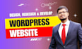 design, redesign, build wordpress website design, wordpress website development
