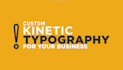 create kinetic typography and motion graphics animation