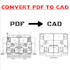 convert pdf to autocad and redraw floor plan