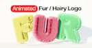 make 3d fur hair velcro effect for your modern logo or type