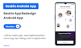 do reskin android app and android app development