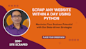 be your python web scraper and product scraping expert