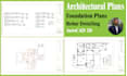 draw foundation plan, structural rebar details in autocad 2d