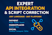 develop custom API integrations, gateways and or automations
