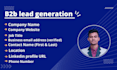 do targeted b2b lead generation and email list
