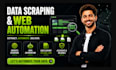 do web automation and web scraping using python, selenium