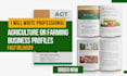 design agriculture or farming business profile or company profile