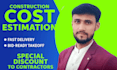 provide quantity takeoff and construction estimation