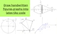 draw handwritten figures, graphs into latex tikz code
