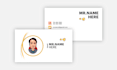 do amazing business cards with your face logo