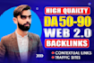 build web 2 0 backlinks, high da90 seo manual link building