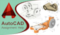 2d, 3d autocad drawing assignments