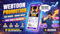 promote your webtoon, tapas, webnovel, comic promotion