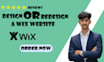 design wix or redesign a wix website design