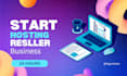 help setup full web hosting, reseller business with whmcs or whm cpanel