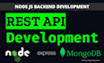 develop backend app using nodejs, expressjs and mongodb