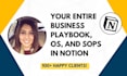 build your business playbook, systems and sops in notion