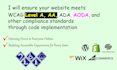 make your website wcag, ada, aoda compliance by code