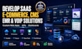 develop saas  e commerce  cms  emr  voip solutions
