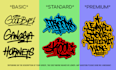do digital graffiti or tagging for street wear