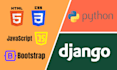 do django HTML CSS javascript and sql projects