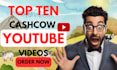 create automated youtube cash cow channel and top ten cash cow videos