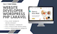 be your PHP laravel developer to build you custom websites