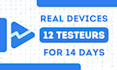 provide 12 testers with closed testing on google