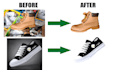 do photoshop background removal, color change, whiten