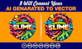 vector tracing, convert ai generated logo or image to vector