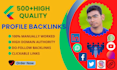 do build 500 SEO profile backlinks for link building