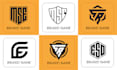 do personal branding initial letter mark apparel trendy monogram logo design