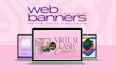 design web banner, header or cover for your website