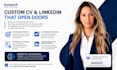 a professional resume, a cover letter, and your linkedin