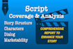 provide coverage and analysis on your script