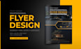 design professional print ready flyer or magazine ad