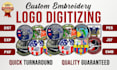 custom embroidery patches, logo digitizing
