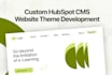develop a custom hubspot cms website theme