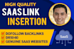 create saas backlinks with saas link insertion niche edit