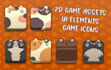 draw icons, items and UI assets for your games