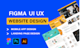 design stunning website uiux design or figma landing page design