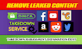 send dmca takedown notice to remove leaked, onlyfans, instagram, fb, reddit,etsy