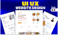 ui ux design, website ui ux design, or landing page design in figma